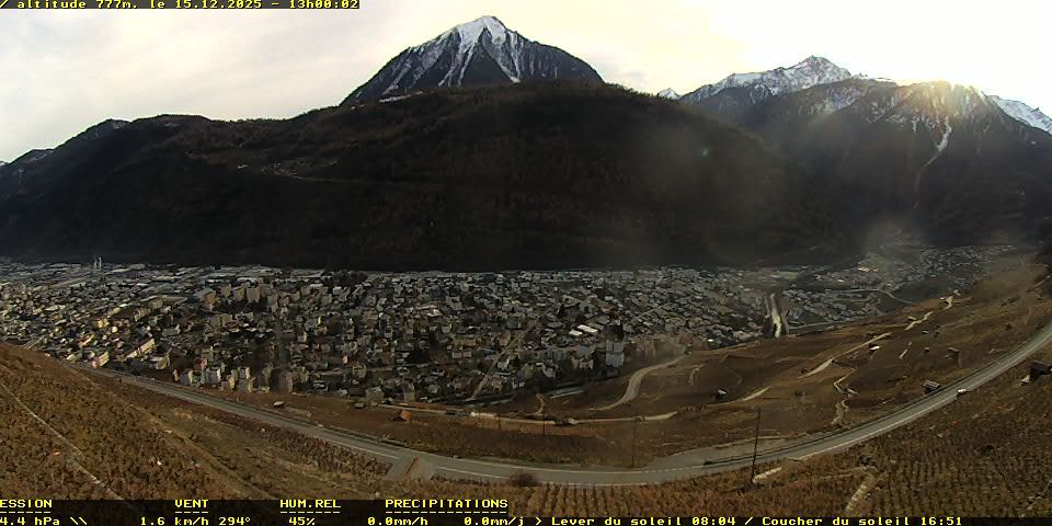 Martigny: vue sur le catogne