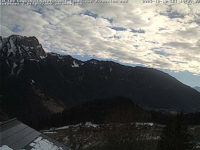 Leysin: Chalet Sybil, 1854 - vue en direction du sud-ouest