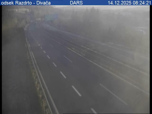 Razdrto: A1/E61/E70, Ljubljana - Koper, odsek - Divača