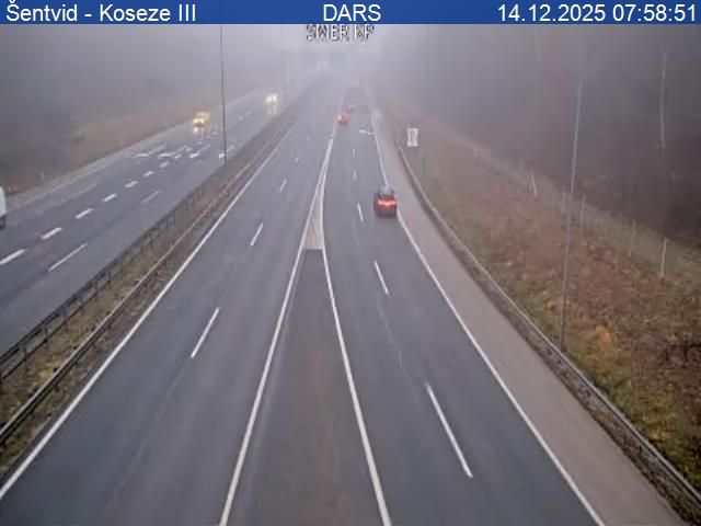 Koseze: A2/E61, Karavanke - Ljubljana, odsek Šentvid
