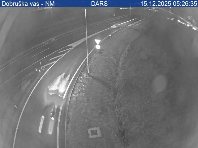 Dobruska vas: A2/E70, Karavanke - Obrežje, priključek