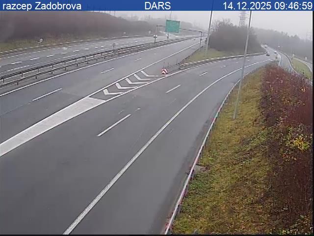 Studenec: A1/E57, Ljubljana - vzhodna obvoznica, razcep Zadobrova