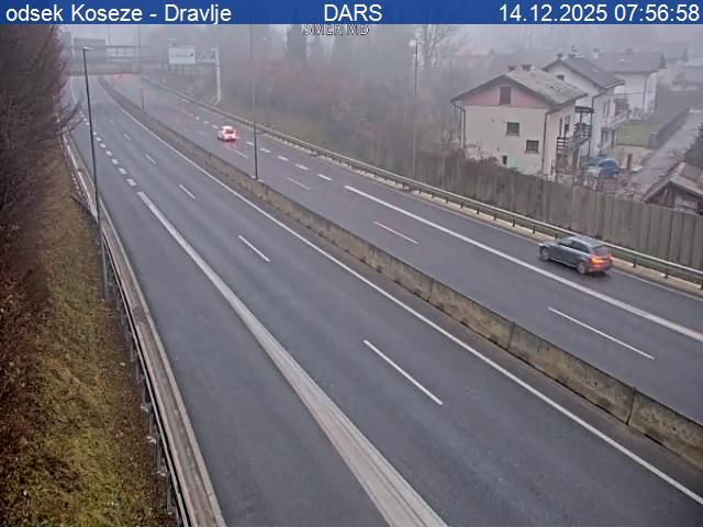 Koseze: H3, Ljubljana - severna obvoznica, odsek - Dravlje