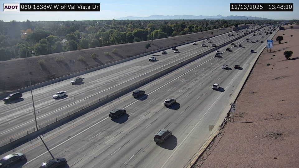 Mesa: US 60 West Of Val Vista