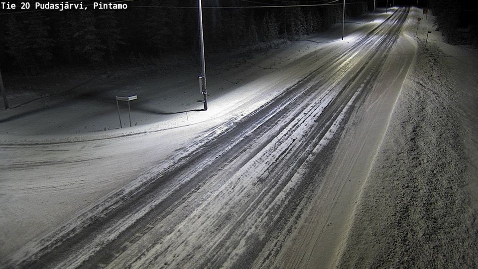 Pudasjarvi: Tie 20 - Pintamo - Kuusamoon