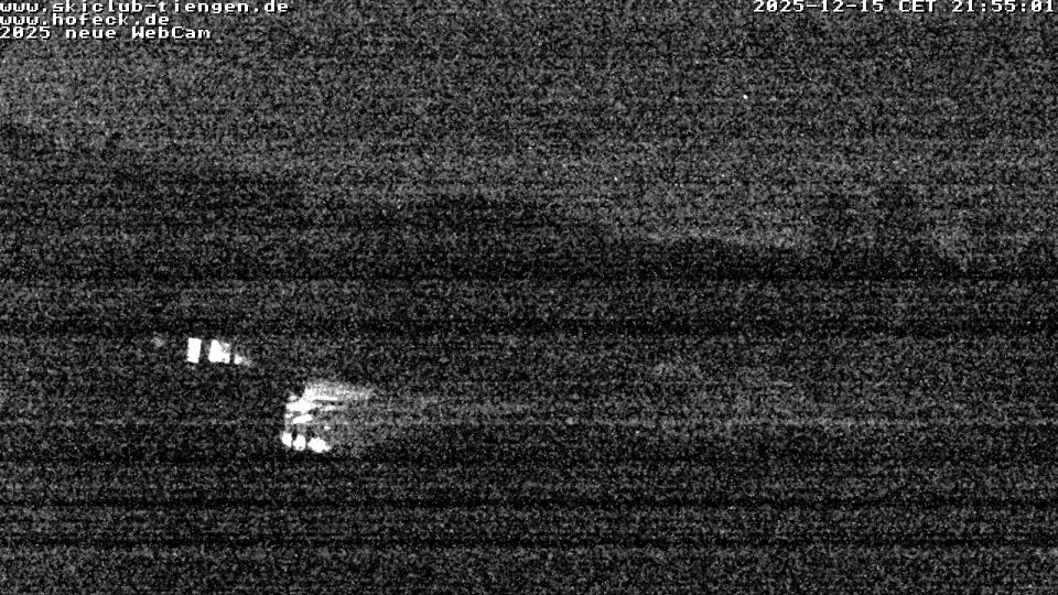 Bernau im Schwarzwald › North-west: Blick aus der Skihütte des Skiclub Tiengens auf den Lifthang in Bernau Hof Eck