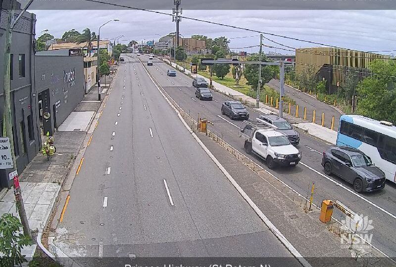 Sydney: Live traffic camera - Princes Hwy (St Peters)