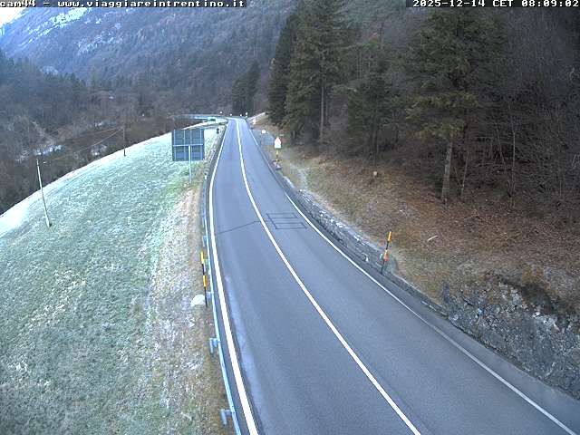Imer: SS50_km 65 in località Totoga (comune di) - vista con direzione Primiero