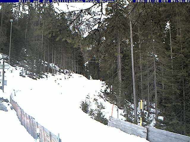 Bergun Filisur: Schlittelbahn Preda-Bergün