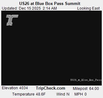 Wasco: US26 at Blue Box Pass Summit