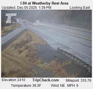 Weatherby Lake: I-84 at Weatherby Rest Area