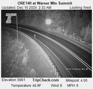 Lakeview: ORE140 at Warner Mtn Summit
