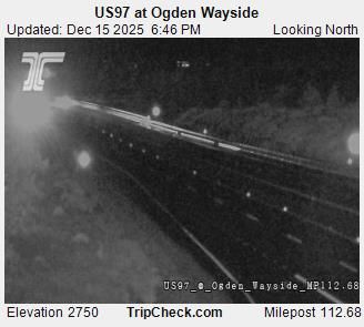 Terrebonne: US97 at Ogden Wayside