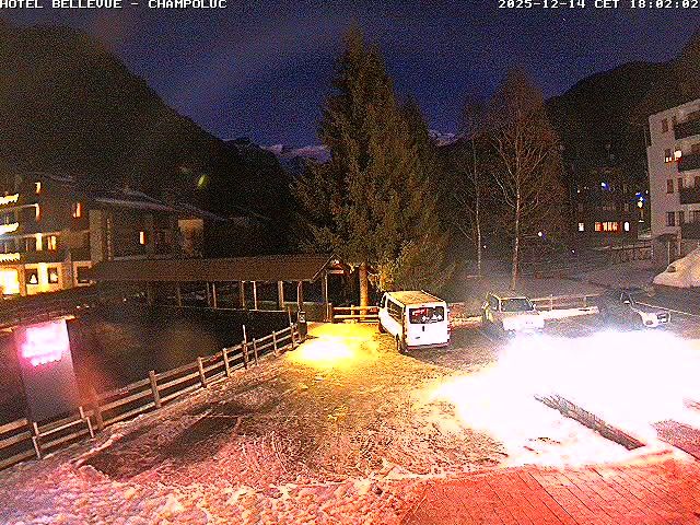 Ayas: Monte Rosa From Hotel Bellevue