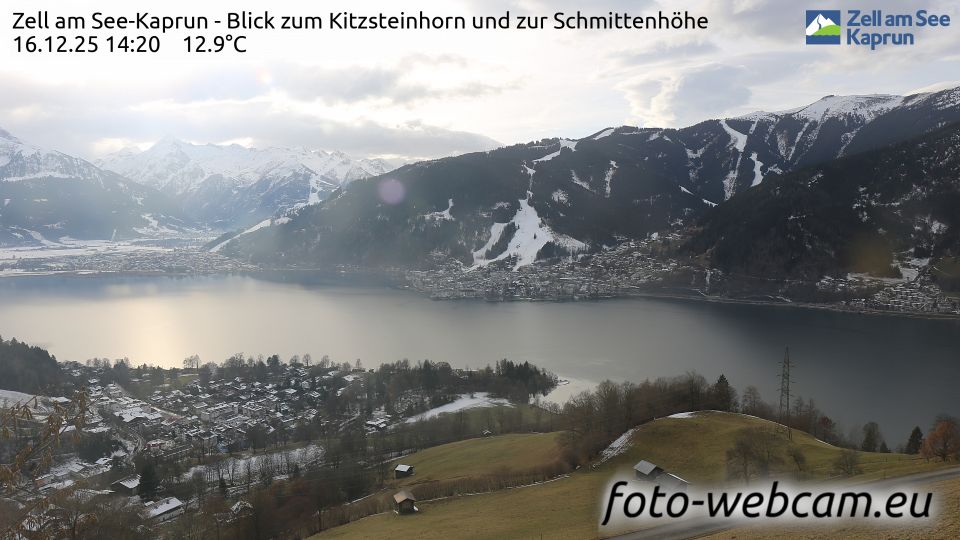 Zell am See: Kaprun - Blick zum Kitzsteinhorn und zur Schmittenhöhe