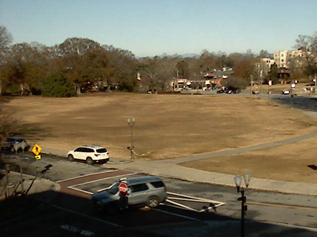 Clemson: Bowman Field from the President's office