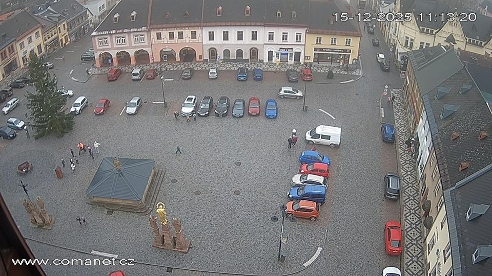 Jilemnice: Masarykovo náměstí - the Masaryk square