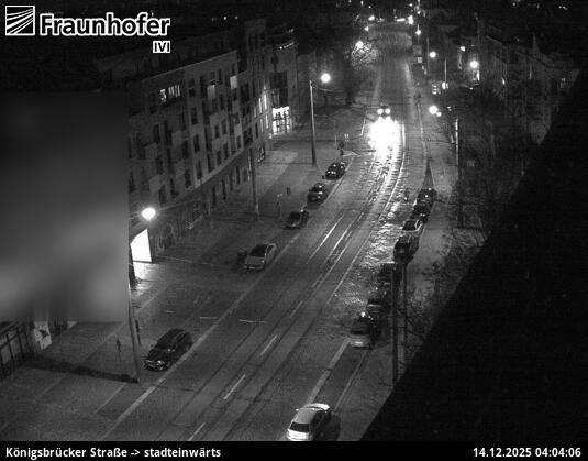 Dresden: Königsbrücker Straße (B97) stadteinwärts