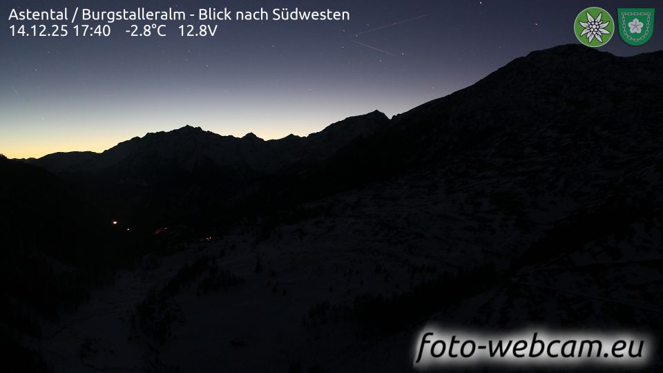 Mortschach: Astental - Burgstalleralm - Blick nach Südwesten