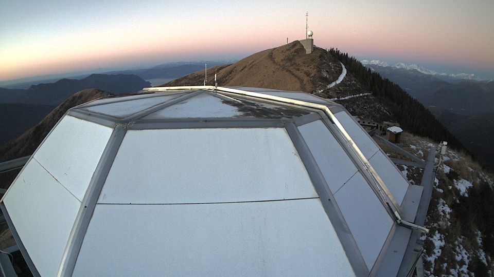 Dumenza: Osservatorio astronomico del Monte Lema vista Ovest-Malcantone-Ticino-Svizzera