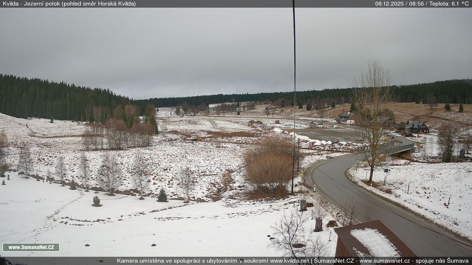 Kvilda: Jezerní potok (pohled směr Horská)