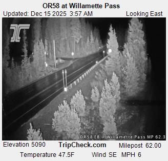 Klamath County: OR58 at Willamette Pass