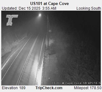 Dunes City: US101 at Cape Cove