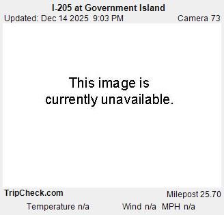 Wood Village: I-205 at Government Island