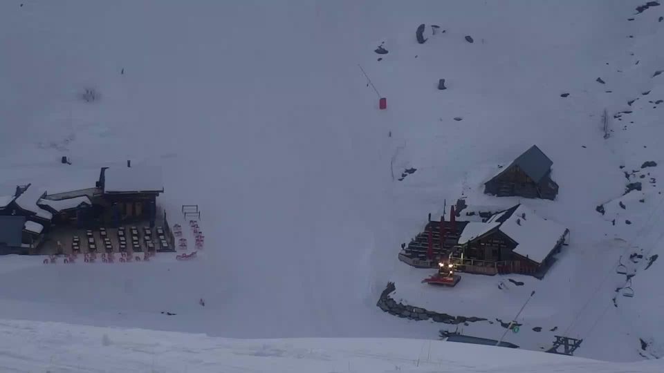 Saint-Sorlin-d'Arves: Arrivée piste bleue des lacs