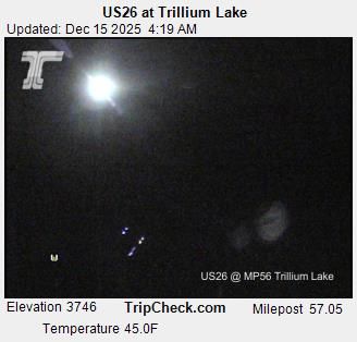 Government Camp: US26 at Trillium Lake