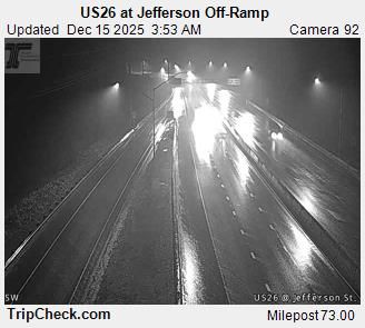 Portland: US26 at Jefferson Off-Ramp