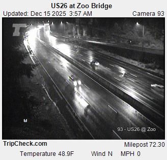 Portland: US26 at Zoo Bridge