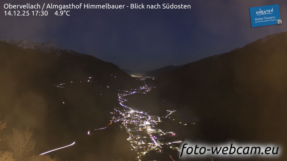 Obervellach: Almgasthof Himmelbauer - Blick nach Südosten