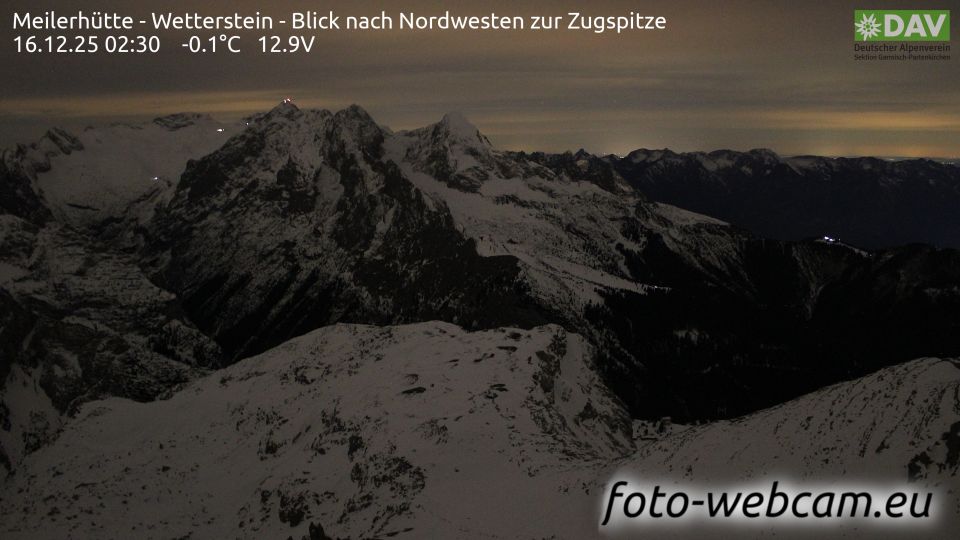 Gemeinde Leutasch: Meilerhütte - Wetterstein - Blick nach Nordwesten zur Zugspitze
