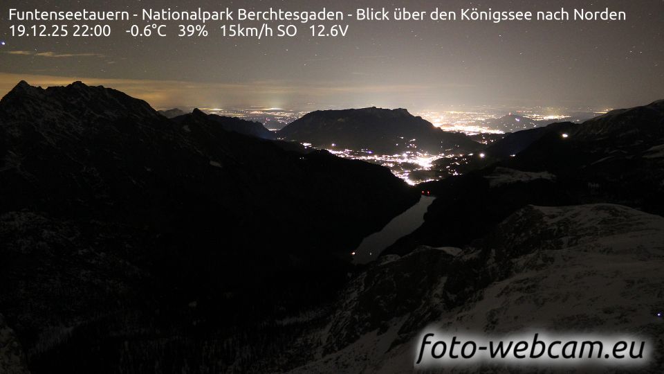 Konigssee: Funtenseetauern - Nationalpark Berchtesgaden - Blick über den - nach Norden