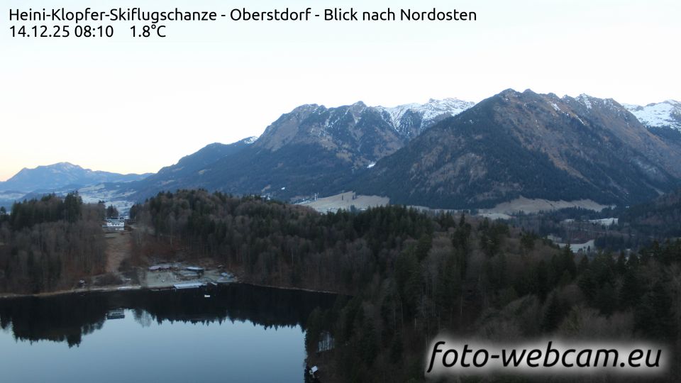 Oberstdorf: Heini-Klopfer-Skiflugschanze - Blick nach Nordosten
