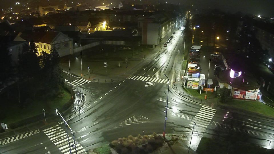 Rakovnik: WEBKAMERA - křižovatka Na Váze (ulice Čs.Legií)