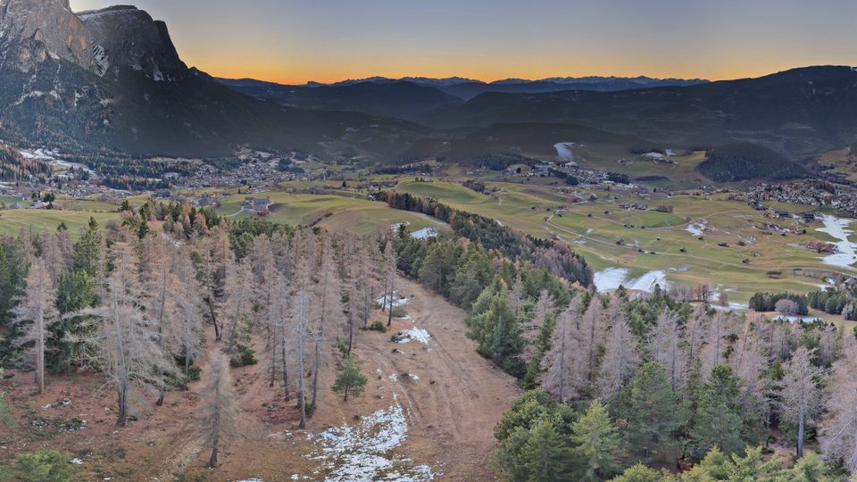 Kastelruth - Castelrotto: Telfen-Lanzin - Seis am Schlern - St. Michael - Hotel Panider Sattel - Barbian - Ritten
