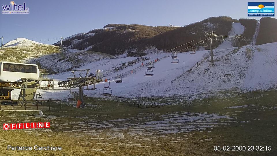 Rocca di Cambio: Campo Felice abruzzo: Partenza seggiovia Cerchiare