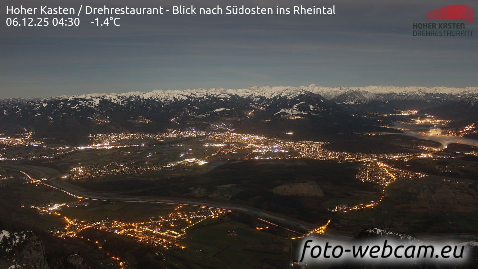 Altstatten: Drehrestaurant Hoher Kasten - Rheintal