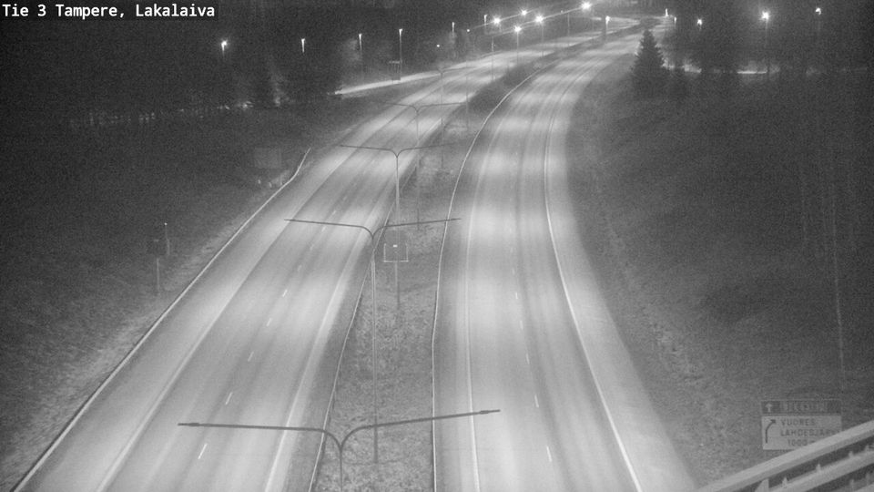 Tampere: Tie 3 - Lakalaiva - Tie 9 Jyväskylään
