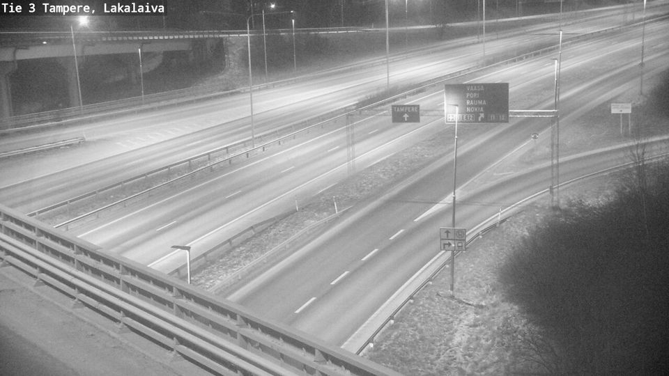 Tampere: Tie 3 - Lakalaiva - Tie 3495 Tampereelle