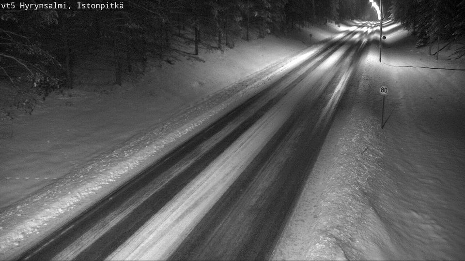 Hyrynsalmi: Tie 5 - Istonpitkä - Kajaaniin