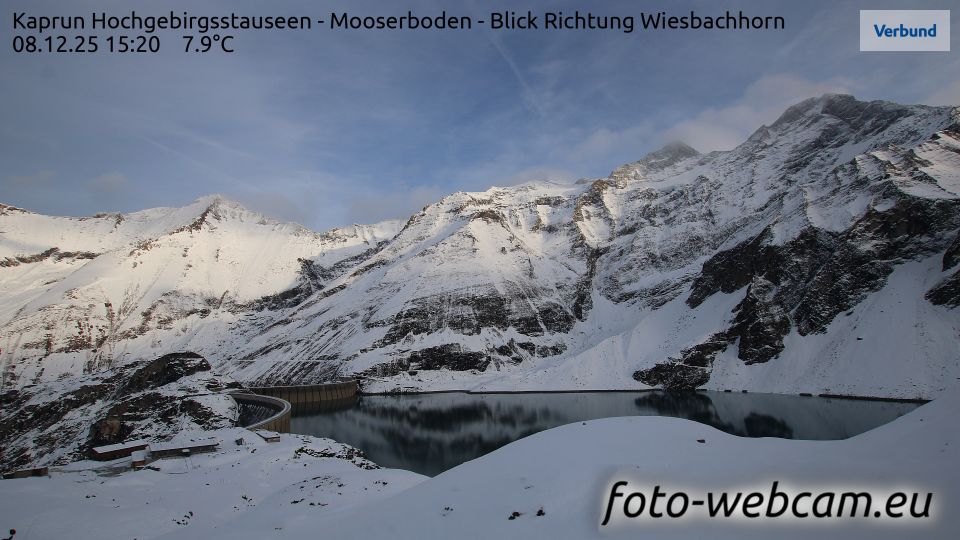 Enzingerboden: Kaprun Hochgebirgsstauseen - Mooserboden - Blick Richtung Wiesbachhorn