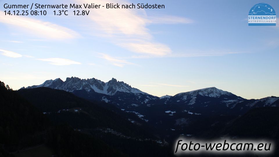 Karneid - Cornedo all'Isarco: Gummer - Sternwarte Max Valier - Blick nach Südosten