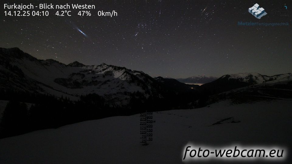 Gemeinde Damuls: Furkajoch - Blick nach Westen