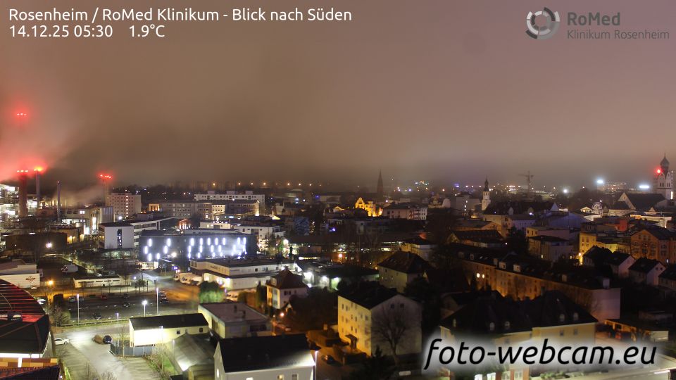 Rosenheim: RoMed Klinikum - Blick nach Süden