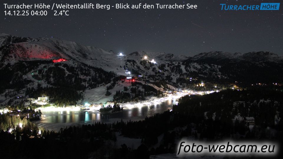 Turracher Hohe: Weitentallift Berg - Blick auf den Turracher See