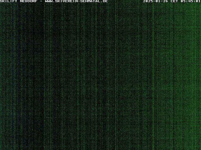 Sehmatal › West: Skilift Neudorf - Blick auf den Skihang Neudorf