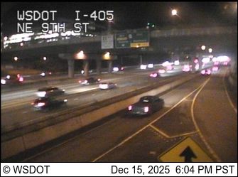 Bellevue: I-405 at MP 13.9: NE 9th St
